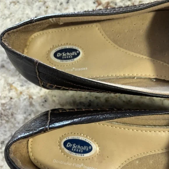 Dr. Scholl's Dark Brown Leather Fringe Loafers - Picture 4 of 6